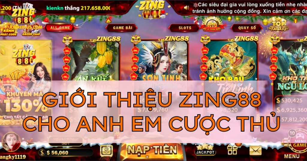 Giới thiệu Zing88 - Cổng game bài Uy Tín số 1 Việt Nam